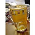 Golden Hot Sale Tea Coffee Glass Mug avec décalque de table